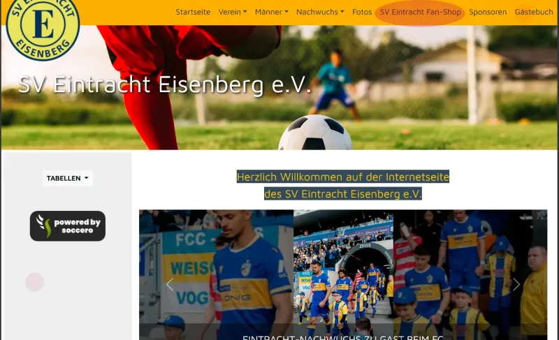 SV Eintracht Fan- Shop eröffnet